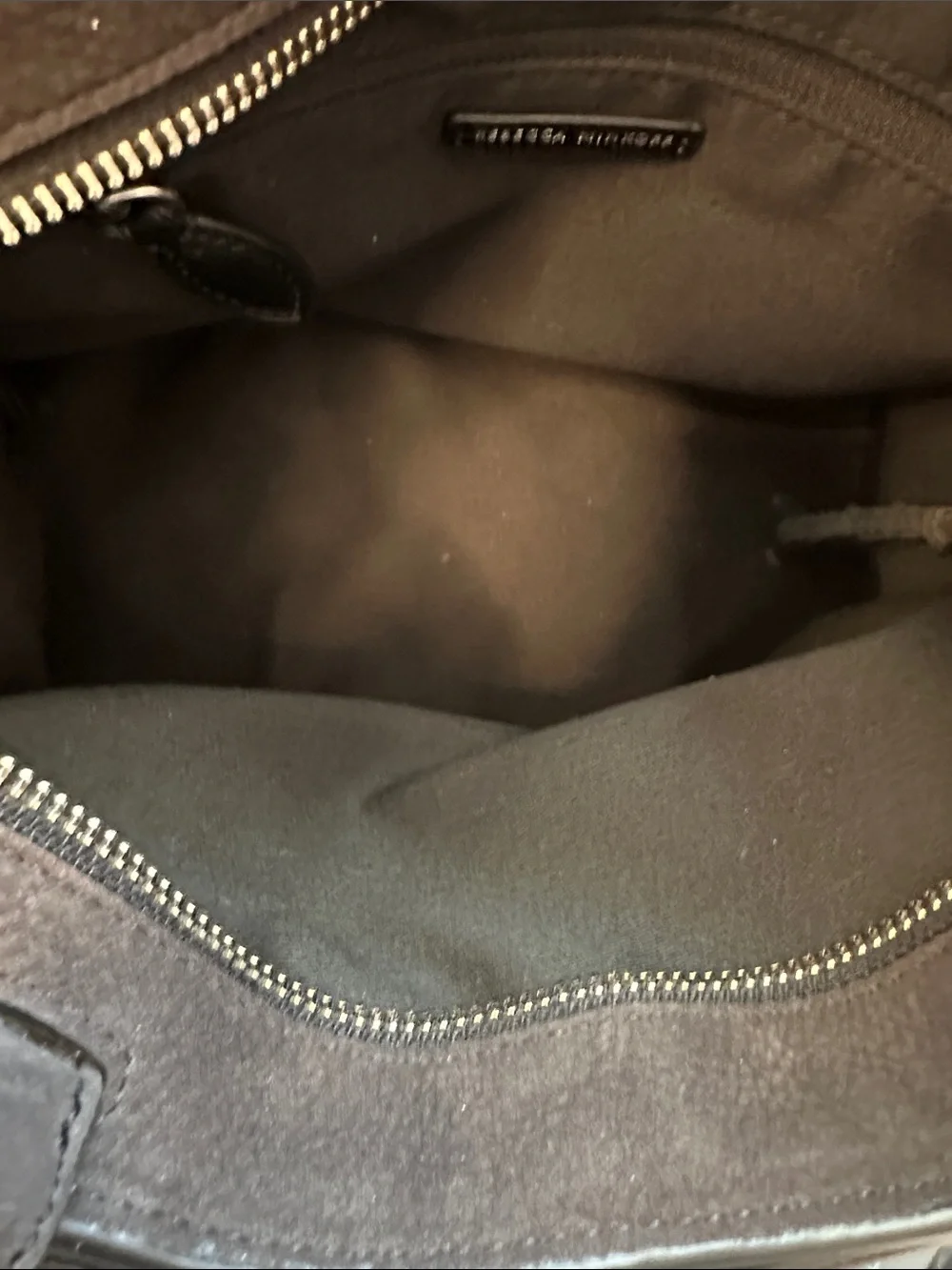 Rebecca Minkoff Black suede  Stud-Trimmed Women's Leather Tote - Picture 6 of 9